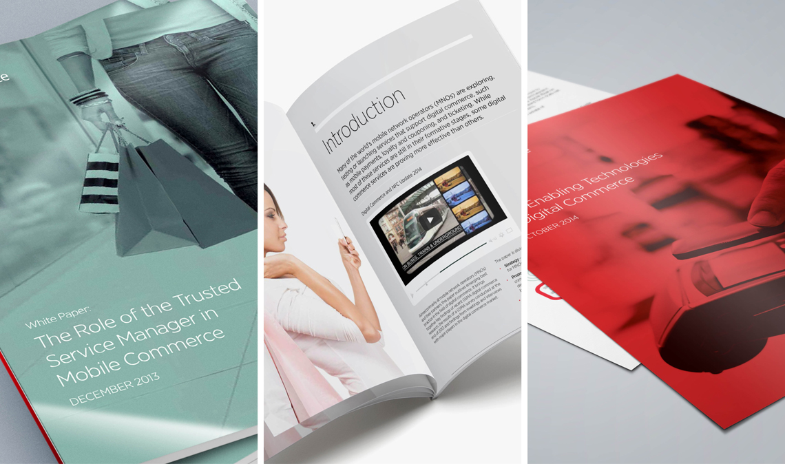 B2B content marketing brochures
